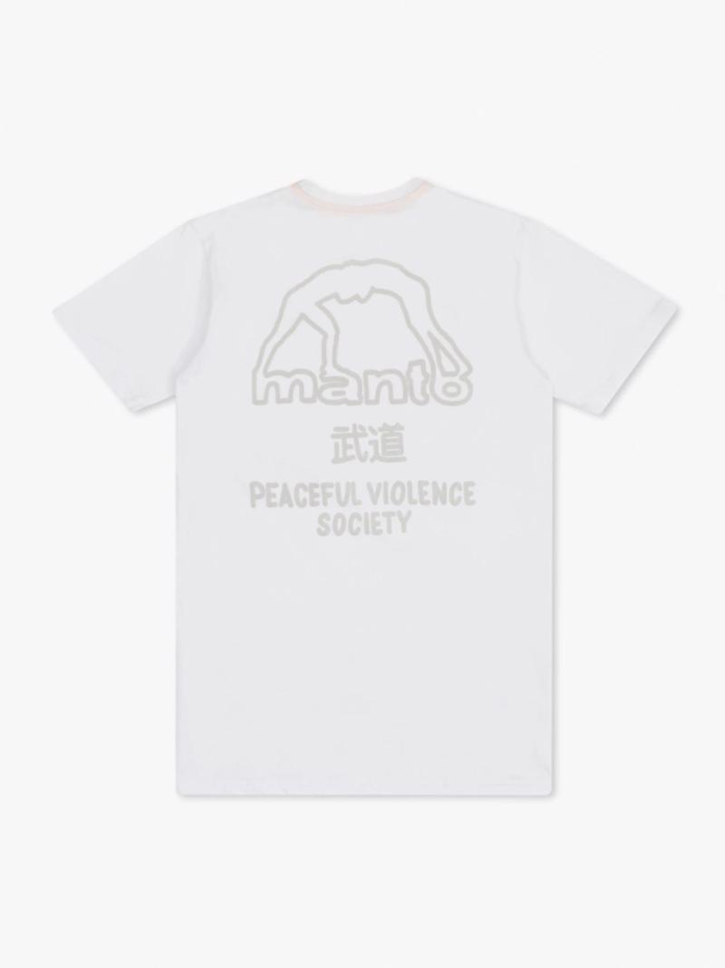 MANTO society 25 tshirt-white